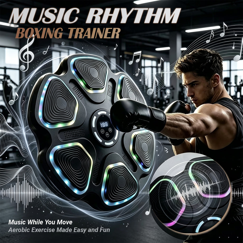 Upgrade Music Boxing Machine for Adults & Kids - Smart Punching Machine with Boxing Gloves with 9 Model&11 Speed, Wall Punching Pad for Home, Office, Gym